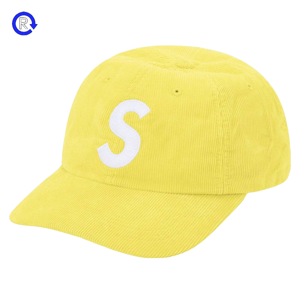 Supreme Yellow Fine Wale Corduroy S Logo 6-Panel (SS21) (ATL