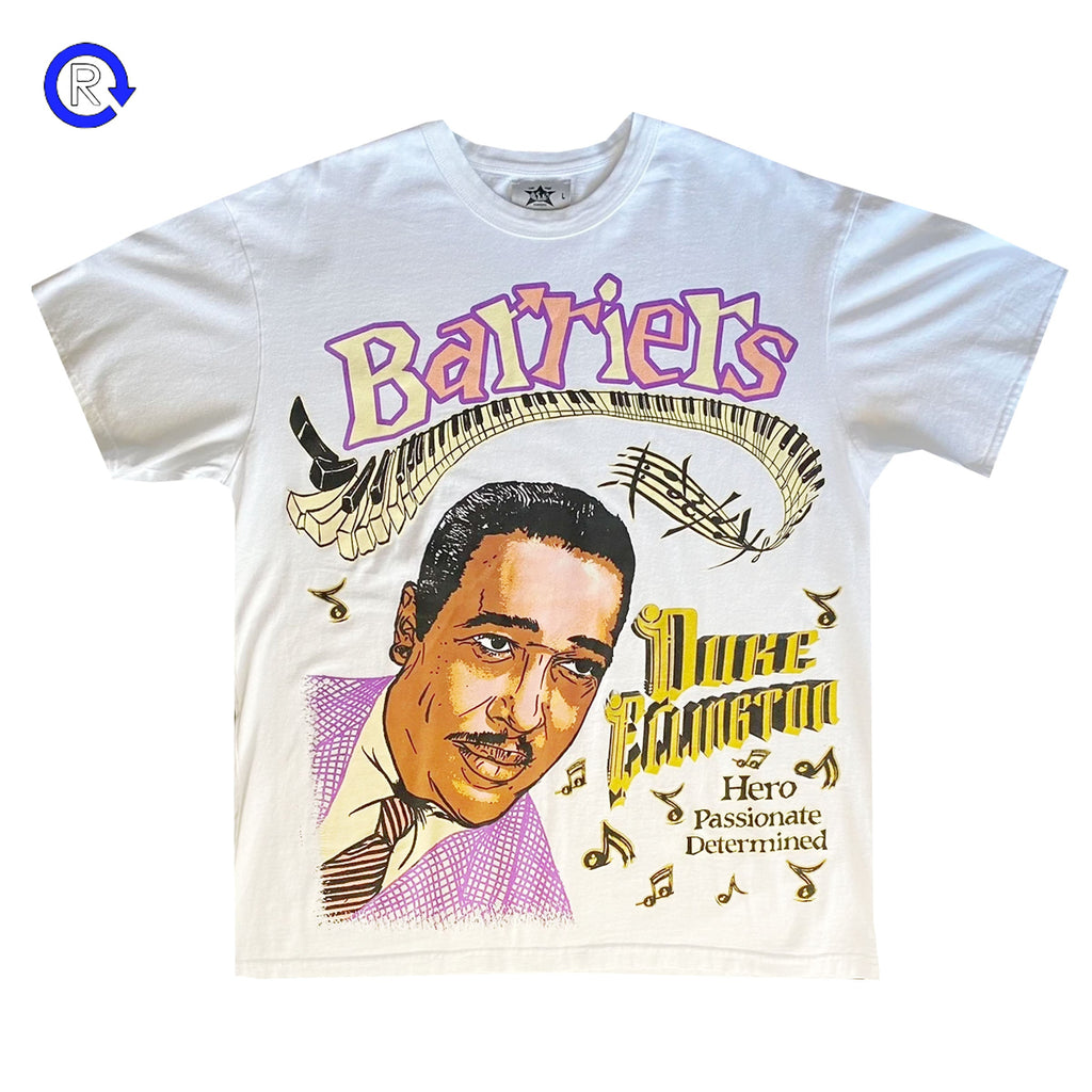 【高性能】Barriers White Duke Ellington Short Tee Tシャツ/カットソー(半袖/袖なし)