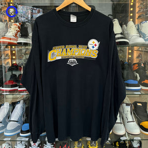 Pittsburgh Steelers Black Super Bowl XLIII Champions LS Tee