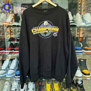 Pittsburgh Steelers AFC Champions Black Crewneck