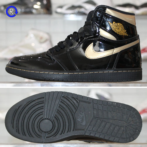'Black/Metallic Gold' Air Jordan 1 High OG (2020) | Size 7.5 Condition: 8.5/10. (PGH)