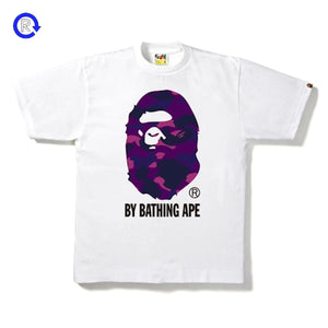 Bape White/Purple Color Camo By Bathing Ape Tee