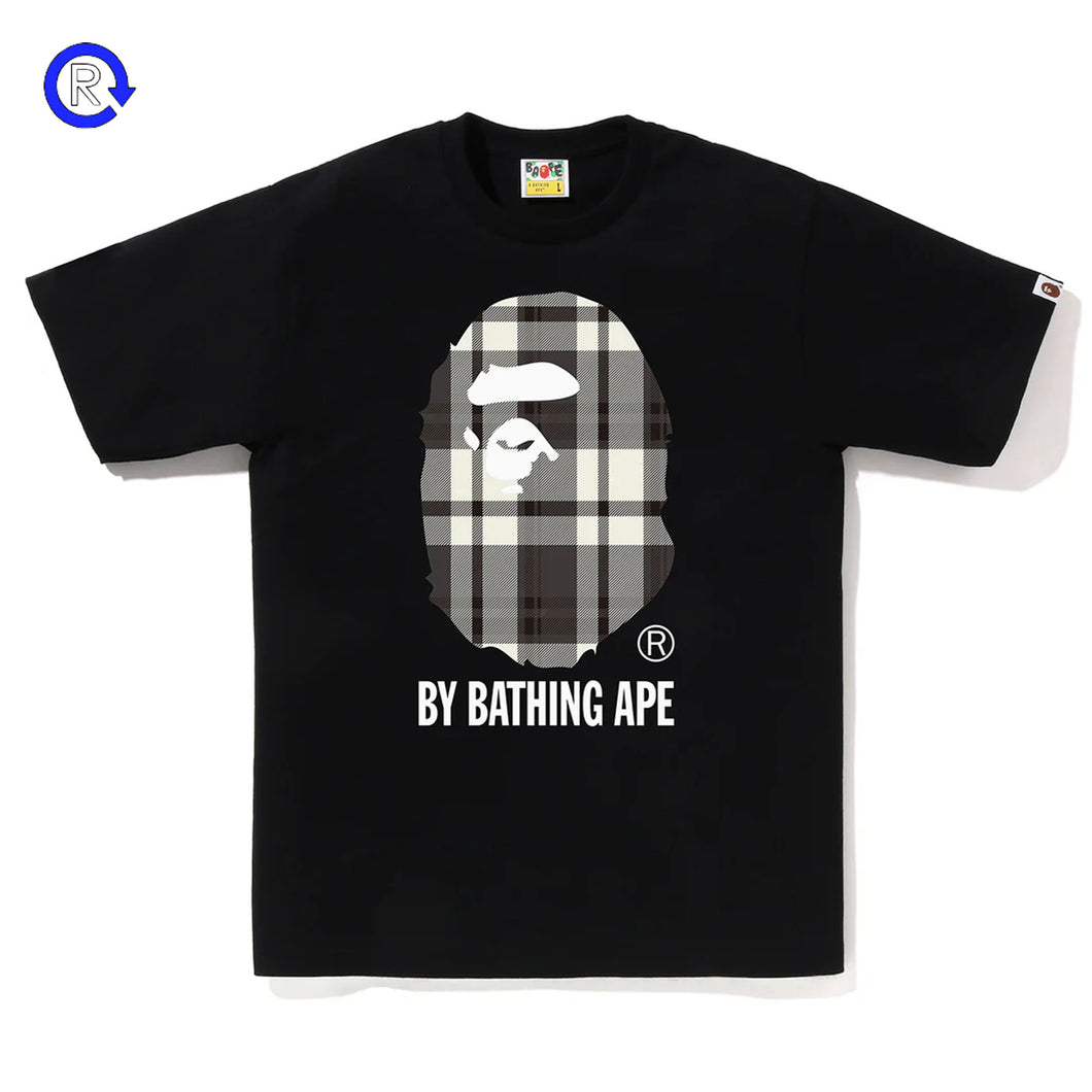 Bape Black Check By Bathing Ape Tee