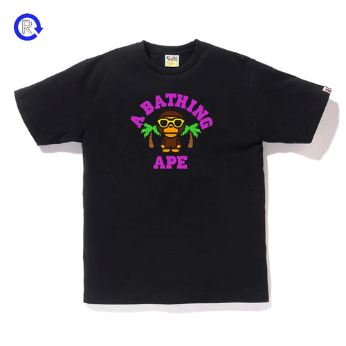 Bape Black Baby Milo Summer College Tee (NEW)