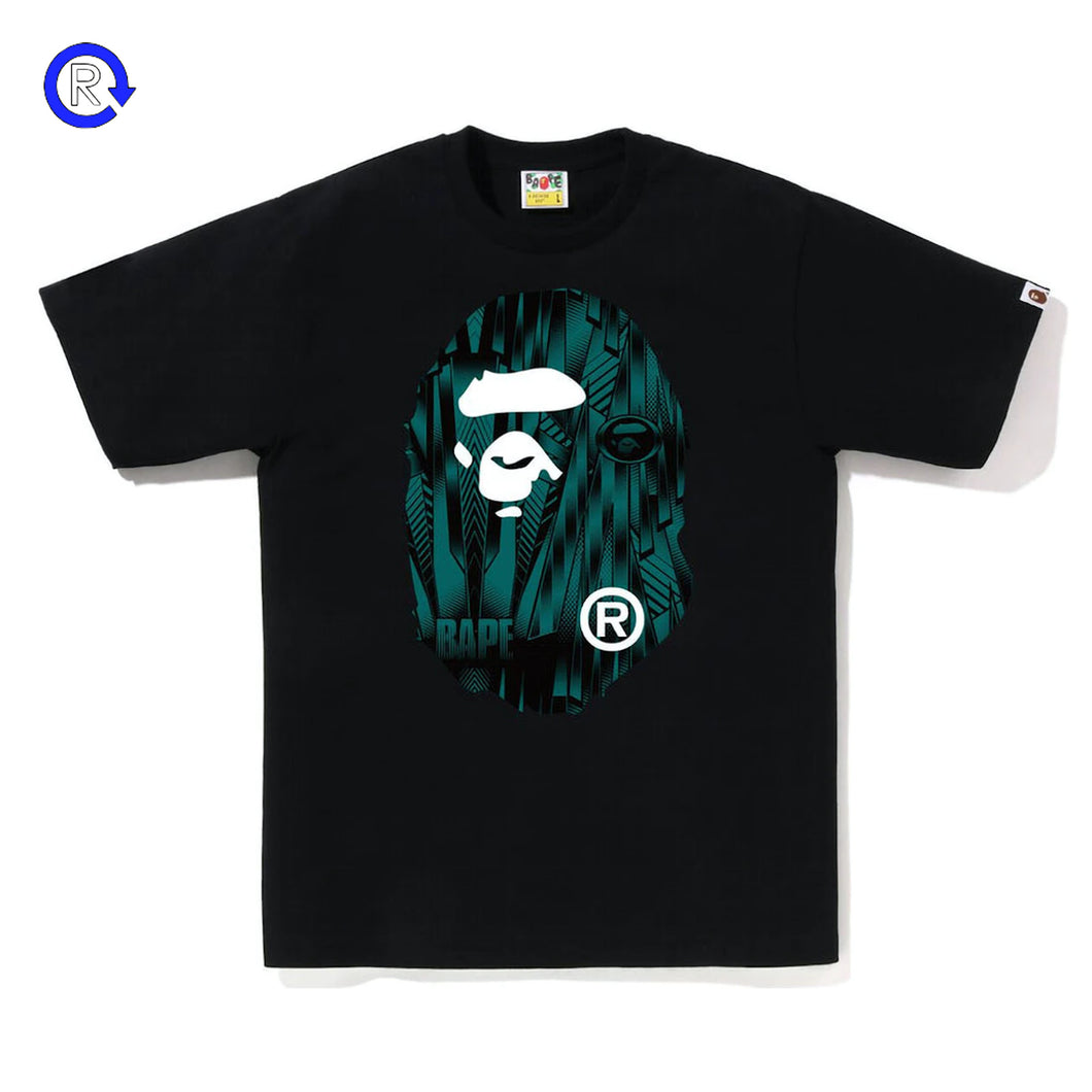 Bape Black Speed Racer Big Ape Head Tee