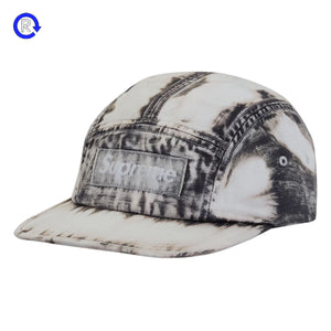 Supreme Black Bleached Chino Camp Cap (SS24)