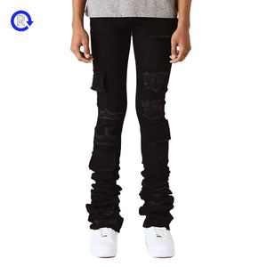 Si Tu Veux Jet Black Super Stacked Denim