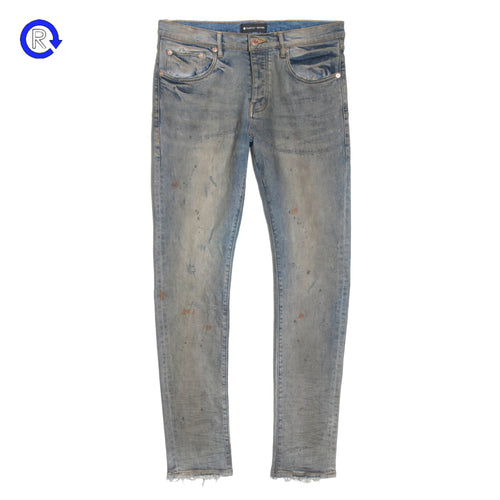 Purple Brand Indigo Oil Repair Jeans