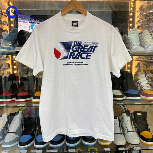 Pittsburgh White 1989 The Great Race Tee