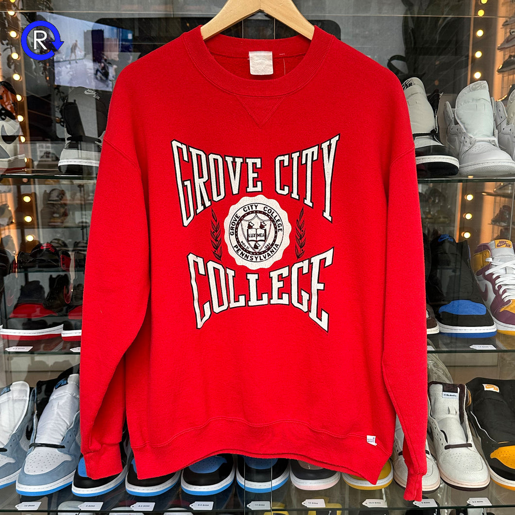 Grove City College Red Crewneck Sweatshirt