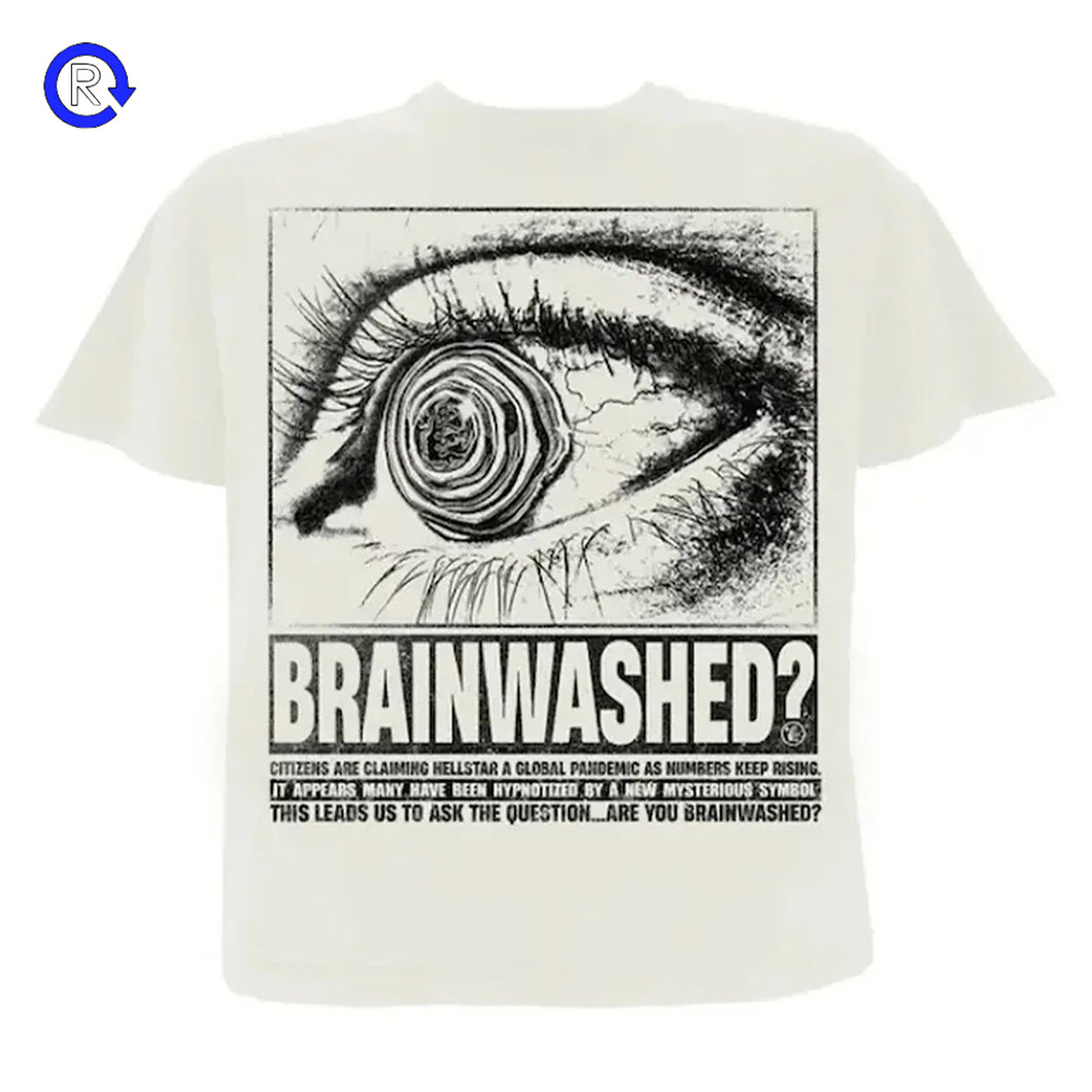 Hellstar White Eyeball Brainwashed Tee