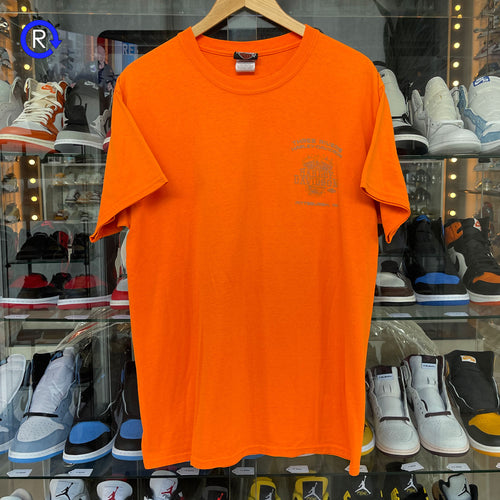 Harley-Davidson Orange Three Rivers If You Can Read This Back Off Tee