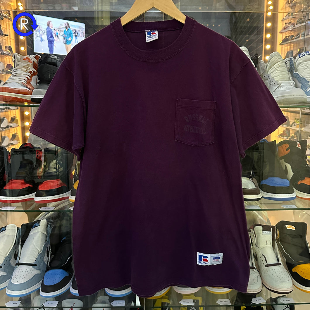 Russell Athletic Maroon Pocket Tee