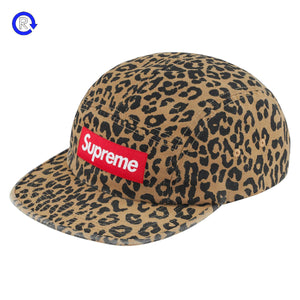 Supreme Leopard Washed Chino Camp Cap (FW23)
