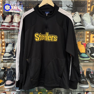 Pittsburgh Steelers Black Quarter Zip Jacket