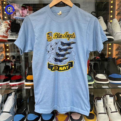 Blue Angels Baby Blue Fly Navy Tee