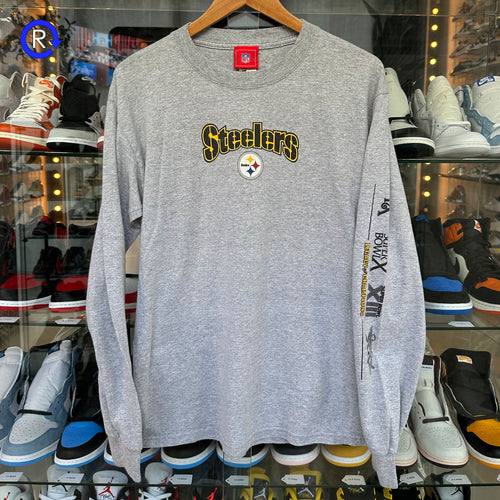 Pittsburgh Steelers Heather Grey 4X Super Bowl LS Tee