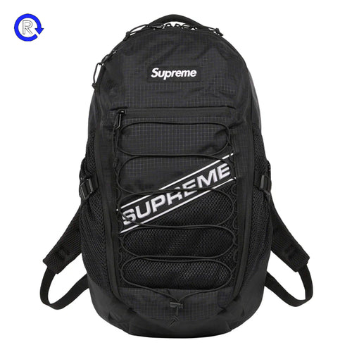 Supreme Black Logo Backpack (FW23)