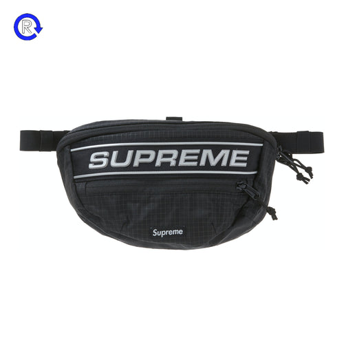 Supreme Black Logo Waist Bag (FW23)