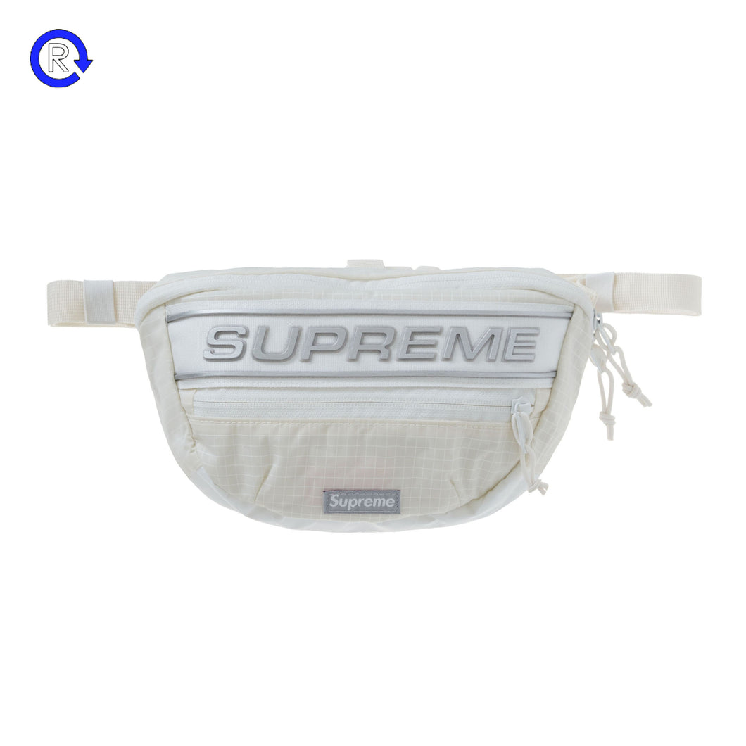 Supreme White Logo Waist Bag (FW23)