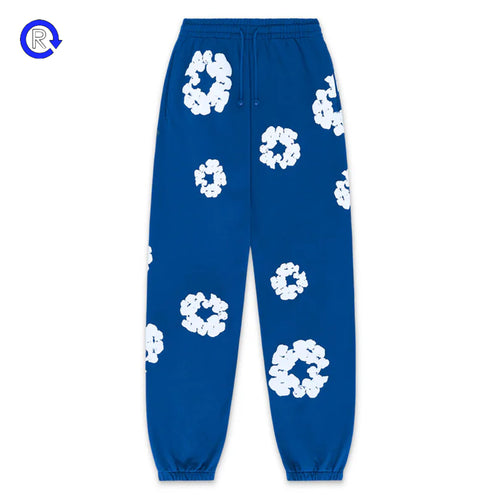 Denim Tears Blue Cotton Wreath Sweatpants (NEW)