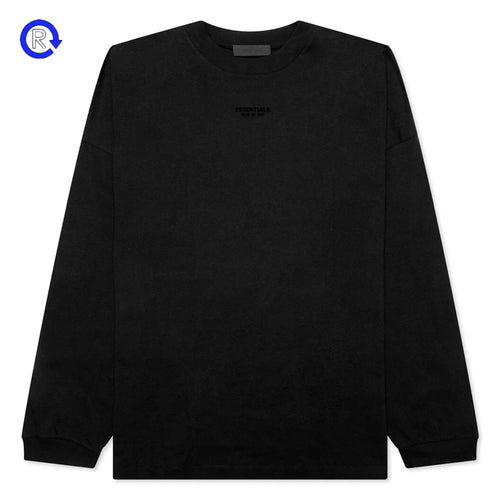Fear of God Essentials Black Small Logo LS Tee (NEW)