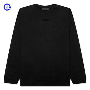Fear of God Essentials Black Small Logo LS Tee (NEW)