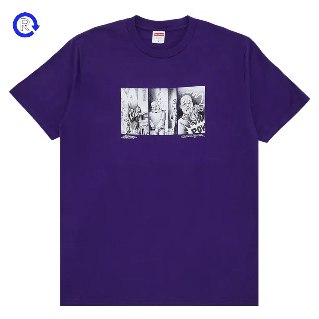 Supreme Purple Mister Cartoon Pow Tee (NEW)