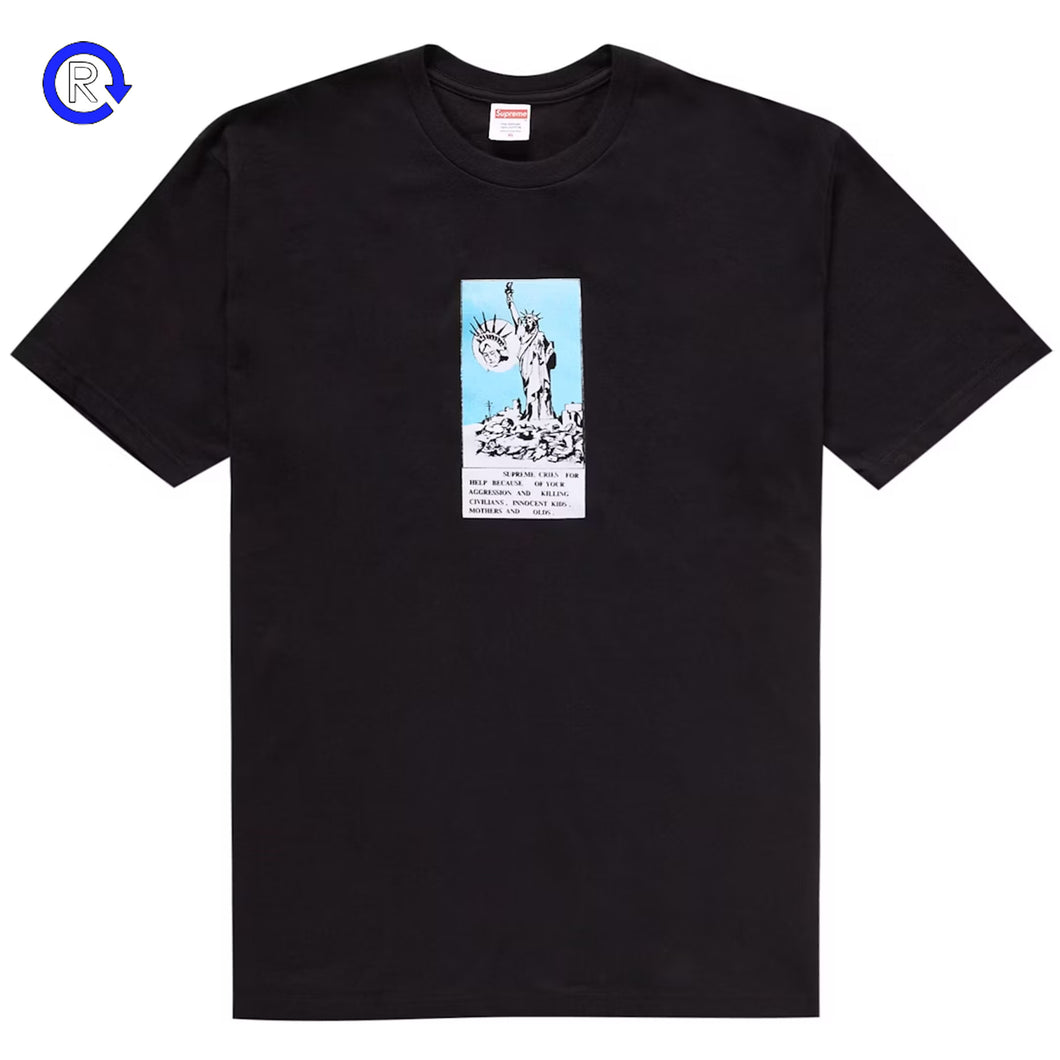 Supreme Black Liberty Tee (NEW)