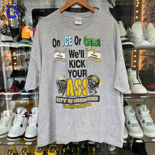 Ice or Grass Heather Grey Tee
