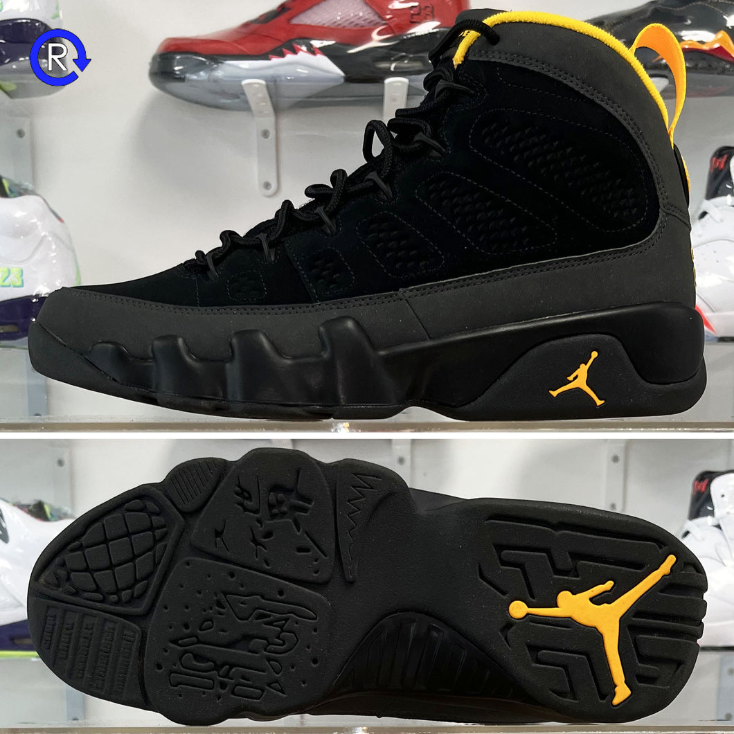 'Dark Charcoal/University Gold' Air Jordan 9 (2021) | Size 9 Condition: 9.5/10. (ATL)