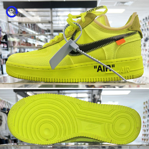 'Volt' Off-White x Nike Air Force 1 Low (2018) | Size 9 Condition: 9.5/10. (ATL)