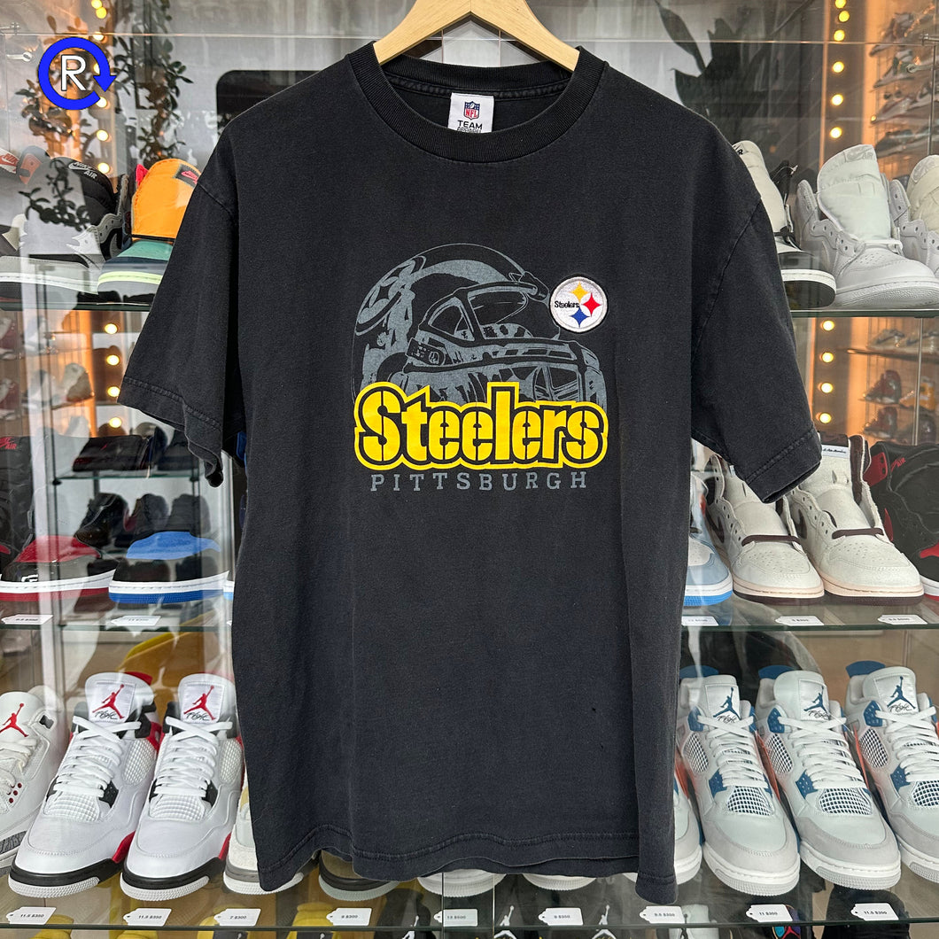 Pittsburgh Steelers Black Helmet Tee