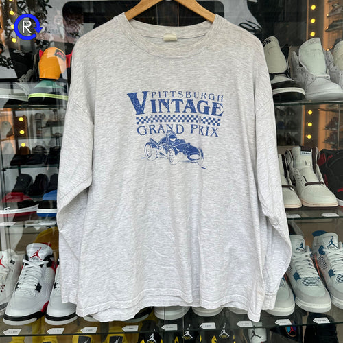 Pittsburgh Grey Vintage Gran Prix LS Tee