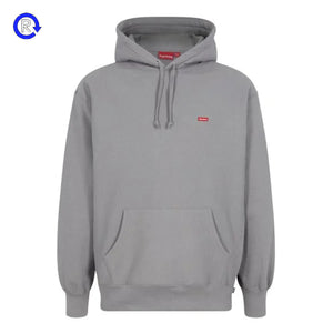 Supreme Grey Small Box Logo Hooded Sweatshirt (NEW)