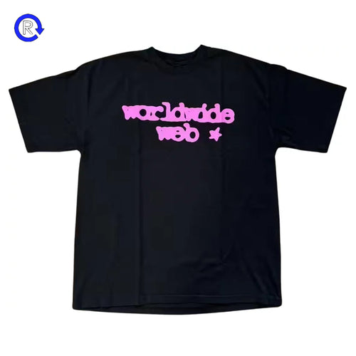 Sp5der Black/Pink World Wide Web Tee