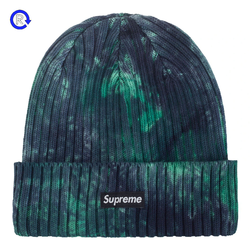 Supreme Splatter Green Overdyed Beanie (FW24)