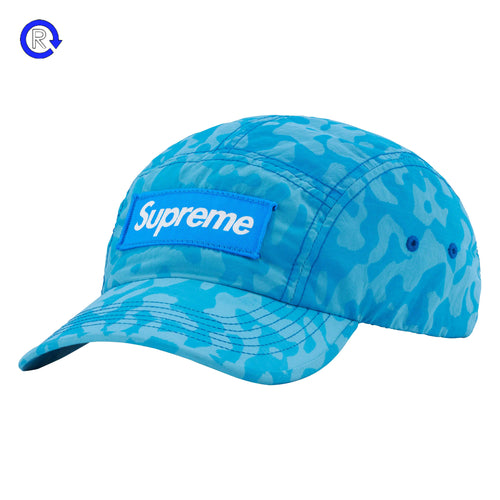 Supreme Blue Overdyed Camo Nylon Camp Cap (SS23)