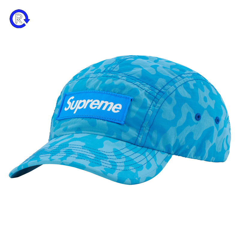 SupremeBlueOverdyedCamoNylonCa