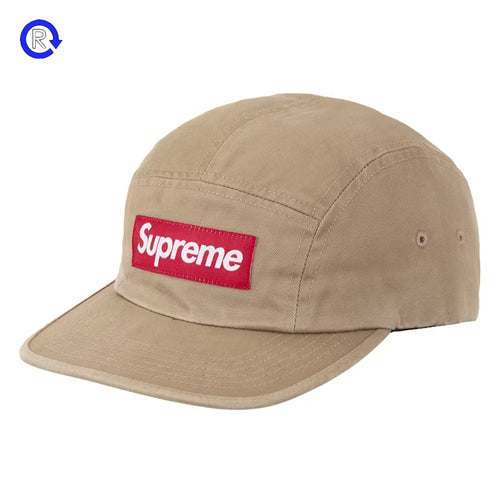 Supreme Tan Washed Chino Twill Camp Cap (FW24)