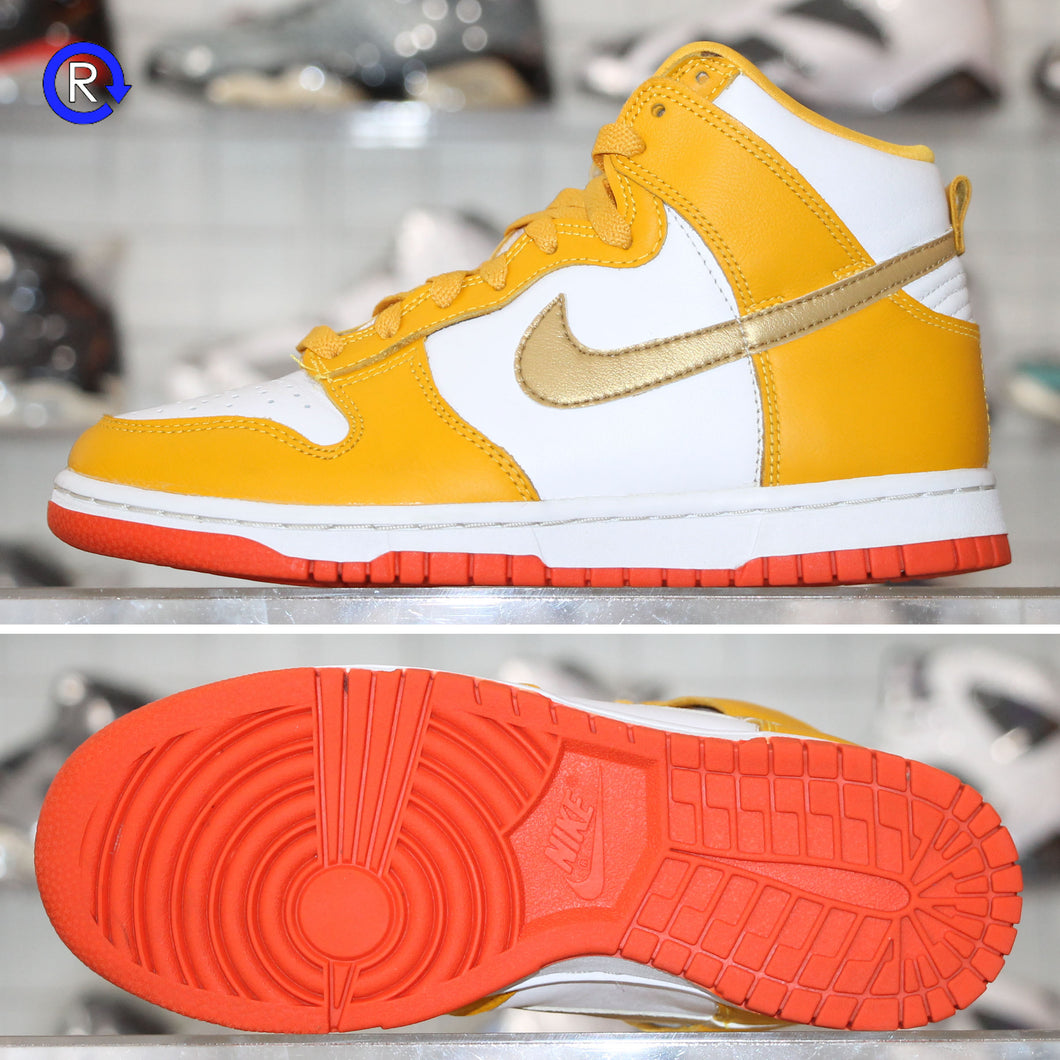 'University Gold' Nike Dunk High (2021) | Women's Size 6.5 Condition: 9/10.