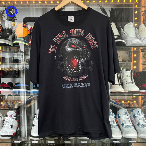 To Hell & Back Black Bike Rally Tee