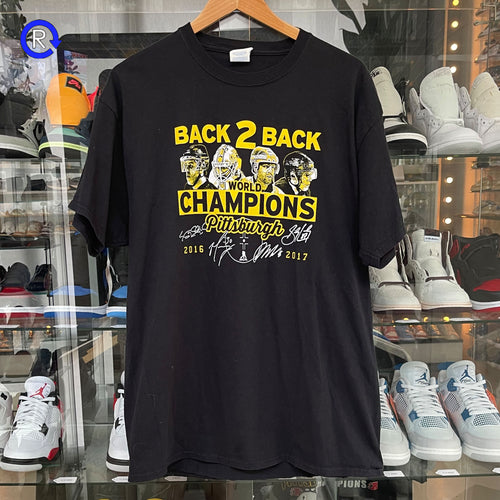 Pittsburgh Black Back 2 Back Stanley Cup Tees