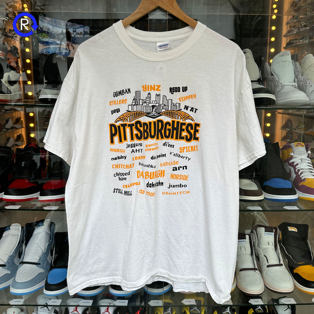 Pittsburgh White Pittsburghese Tee