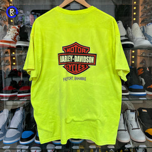 Harley-Davidson Neon Green Freeport, Bahamas Tee