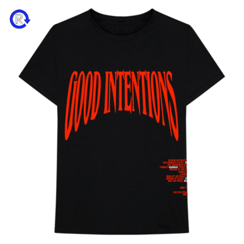 Vlone x Nav Good Intentions Black Tee