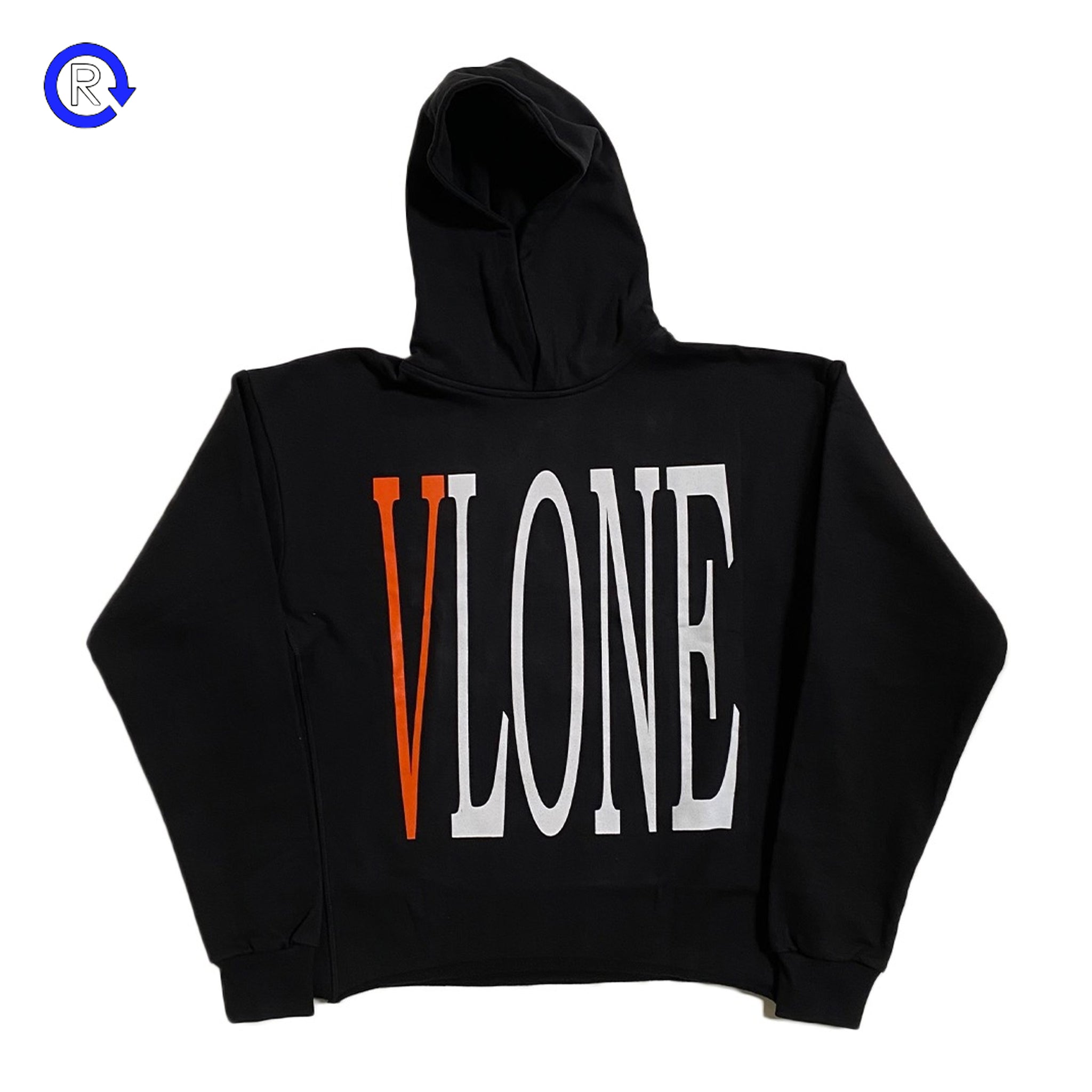 Orange Vlone Vlone Black/Orange Staple Hoodie (NEW)