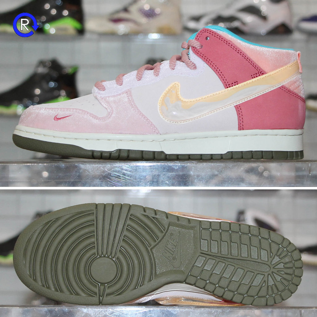 'Free Lunch Strawberry Milk' Social Status x Nike Dunk Mid (2021) Siz Refresh PGH