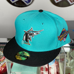 New Era Teal/Black Florida Marlins 1997 World Series Fitted (7 5/8)