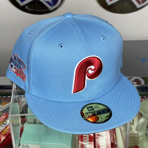 New Era Powder Blue Philadelphia Phillies 1980 World Series Fitted (7 7/8)